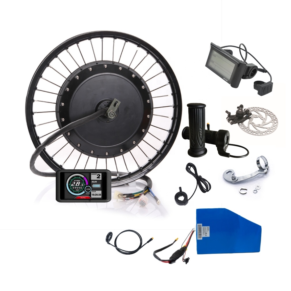 大トルク電動自転車バイク変換キット 72V 3000w 50 - 5000W Hub Motor Kit 72V のレビューと価格